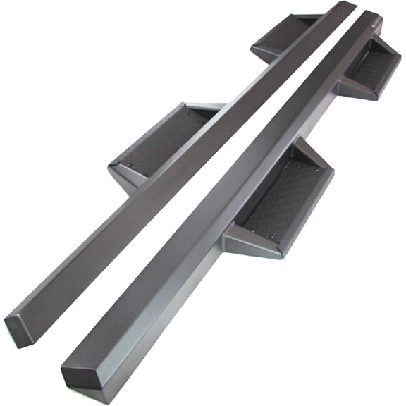 Black Horse Impact Heavy Duty Drop Side Steps Black Compatible with 2021-2024 Ford Bronco-IM-FOBR