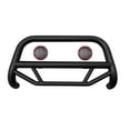 thumbnail image 1 of Black Horse Max T Bull Bar Incl. pair of 5.3"Dia.LED Lights w/Red Trim Rings Textured Black Compatible with 2010-2017 Jeep Wrangler (Excl. Winter Edition)-MBT-MJ103-PLFR, 1 of 1