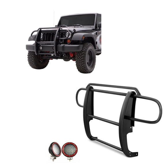 Black Horse Off Road 17JPWRMAPLFR Grille Guard Kit