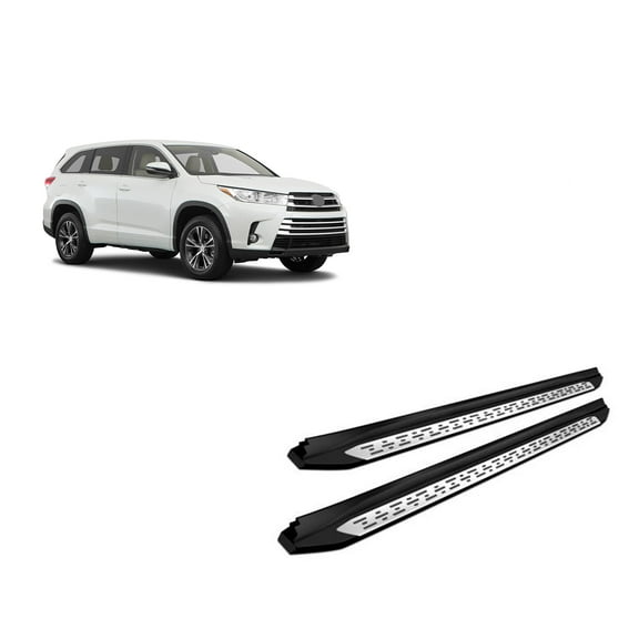 Black Horse Off Road Aluminum Aluminum OEM Replica Running Boards RTOHI-14 Fits select: 2014-2019 TOYOTA HIGHLANDER