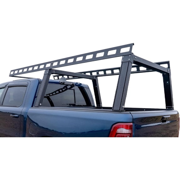Black Horse Heavy Duty Ladder Rack Over Cab System 6.5' Bed Black ...