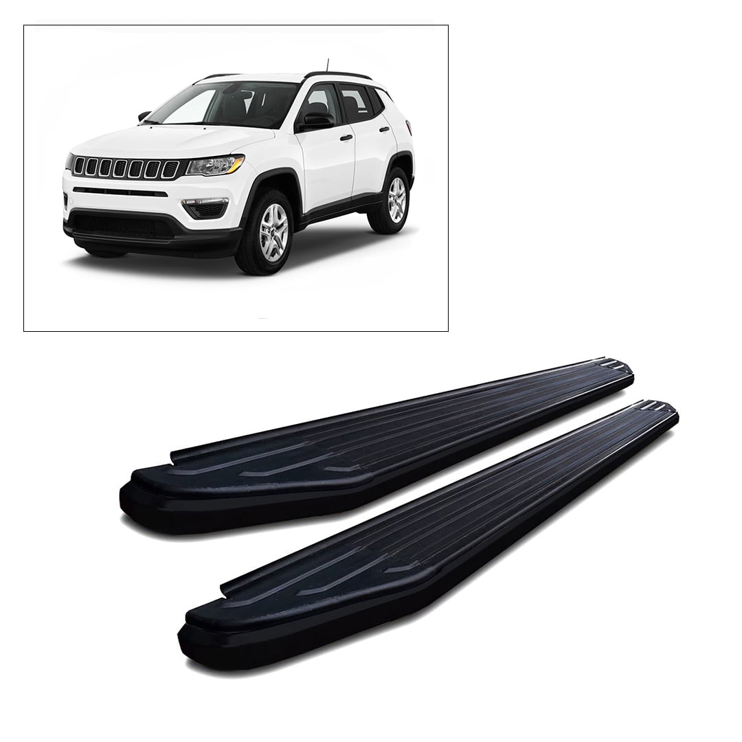 Black Horse Off Road PRJ168BK Running Boards for Jeep Compass