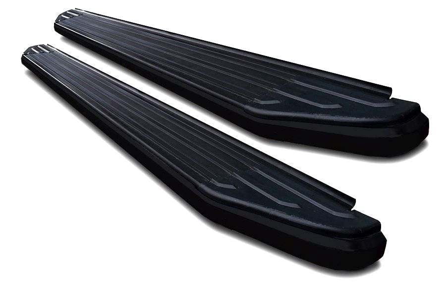 Black Horse Peerless Running Boards Black Compatible with 2015-2023 Ford Edge-PR-EDGEBK15