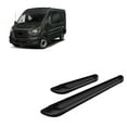 thumbnail image 1 of Black Horse Off Road Black Horse Black Aluminum Transporter Running Boards Compatible with 2015-2022 Ford Transit-150, 1 of 8
