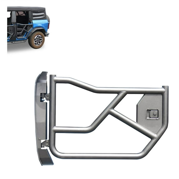 Black Horse Tubular Rear Doors Tubular Metal Compatible with 2021-2024 Ford Bronco-TRDFB21