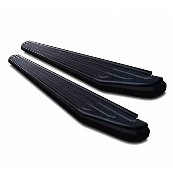 Black Horse OffroadPR-JPGC79BK; Running Board; Peerless; Black Aluminum/ Black Rubber Trim; Unlighted; Frame Mount