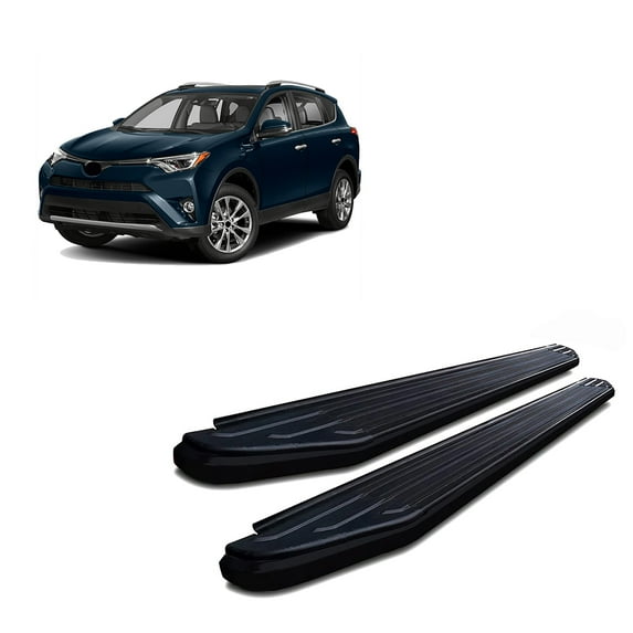 Black Horse Off Road Peerless Running Boards Black Compatible with 2006-2018 Toyota Rav4-PR-TYRABK