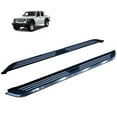 thumbnail image 1 of Black Horse Pinnacle Running Boards Black & Silver Compatible with 2020-2023 Jeep Gladiator (Excl. Mojave Trim and Trims with Fox Hydraulic Jounce Bumpers)-PIJ485, 1 of 1