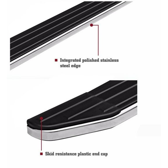 Black Horse Premium Running Boards Compatible with 2011-2019 Ford Explorer