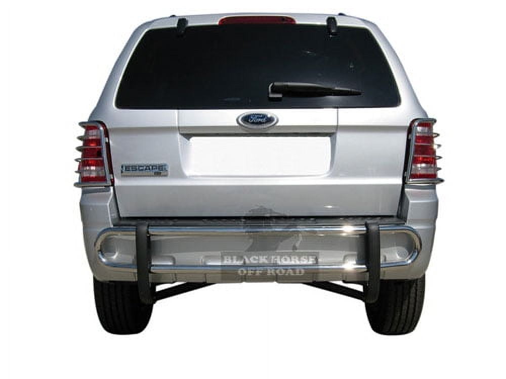 Bull Bar フィット08-12エスケープ/トリビュート/マリナーテクスチャブルクスタッドメッシュブルバーグリルガード Fit 08-12 Escape/Tribute/Mariner APS Stain Black 6\" Side Step Nerf Bar Fit 08-12 Ford Escape (Mazda