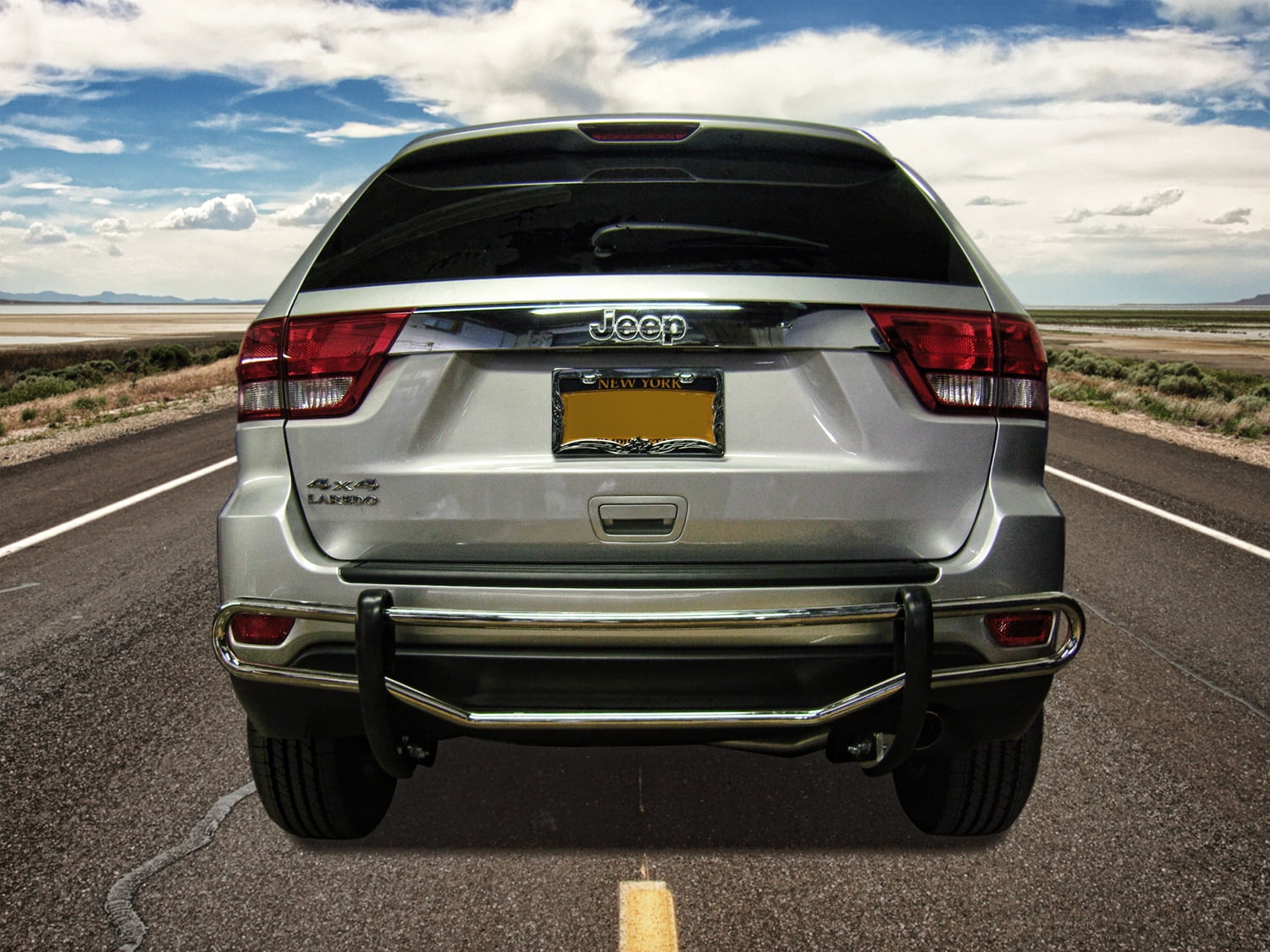 Black Horse Rear Bumper Guard 8D080616SS For 05-10 Jeep Grand Cherokee ...