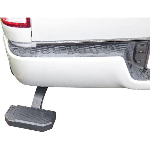 Black Horse Retractable Truck Bed Corner Step Black Compatible with 09-10 Dodge Ram 1500|11-18 Ram 1500 |19-24 Ram 1500 Classic|2010 Dodge Ram 2500 |11-18 Ram 2500|2010 Dodge Ram 3500 |11-18 Ram 3500