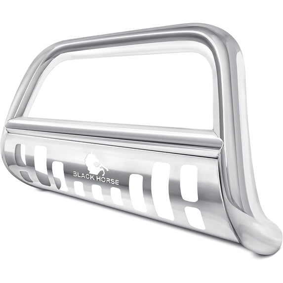 Black Horse Bull Bar Skid Plate Stainless Steel Compatible with 03-17 Ford Expedition|04-24 Ford F-150 (Excludes Heritage Edition and 10-14 SVT Raptor Model)|2003-2017 Lincoln Navigator-CBS-FOE2011SP