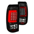 thumbnail image 1 of Black Housing- Clear Lens with Red LED Light Bar Tail Lights for 1999-2002 Chevy Silverado 1500, 1 of 1