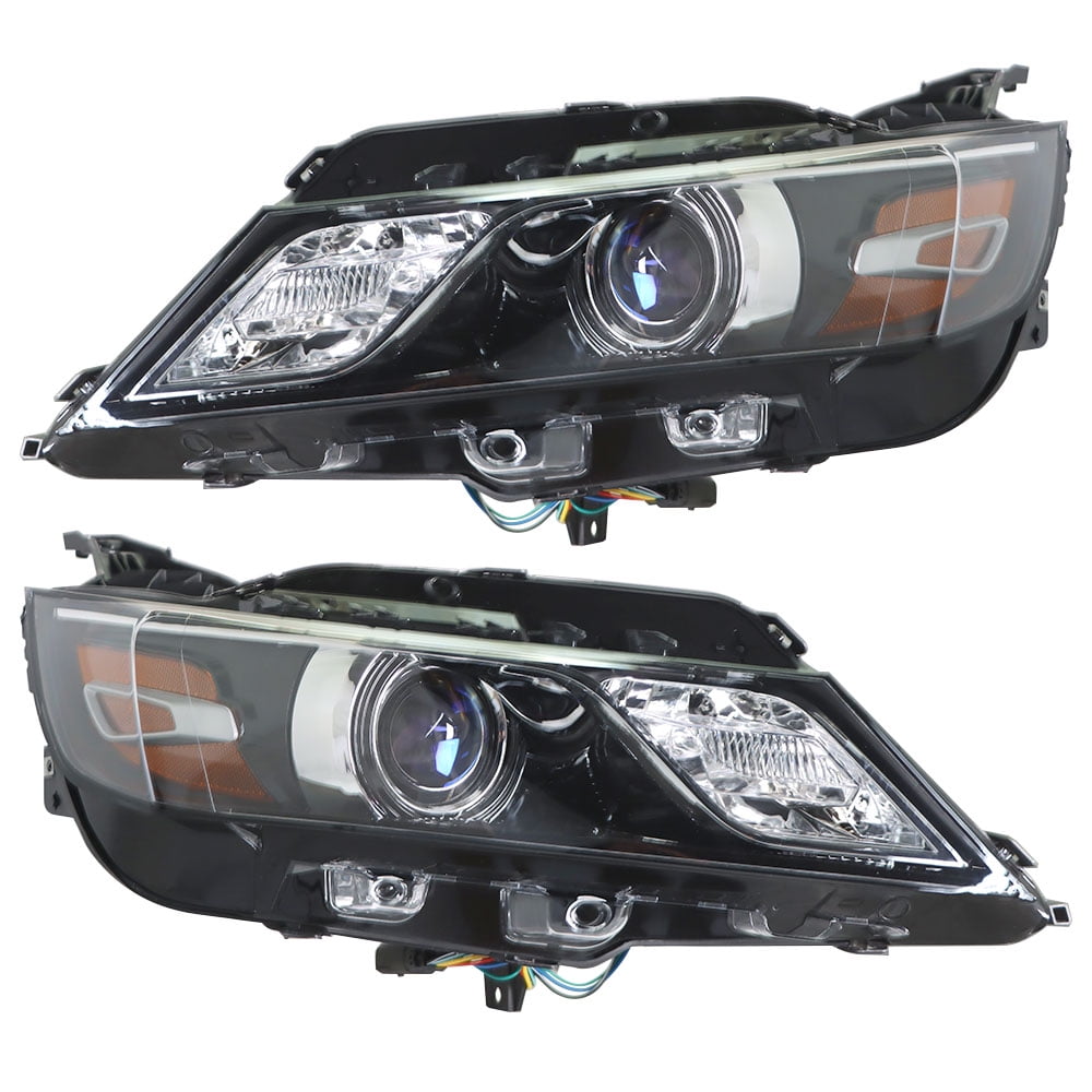 For Chevrolet Impala 2015-2019 Headlights Left+Right Side Housing Black Halogen