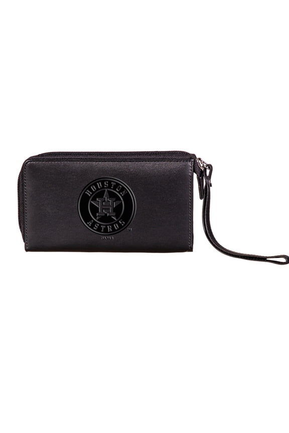 Black Houston Astros Cell Phone Wristlet Wallet