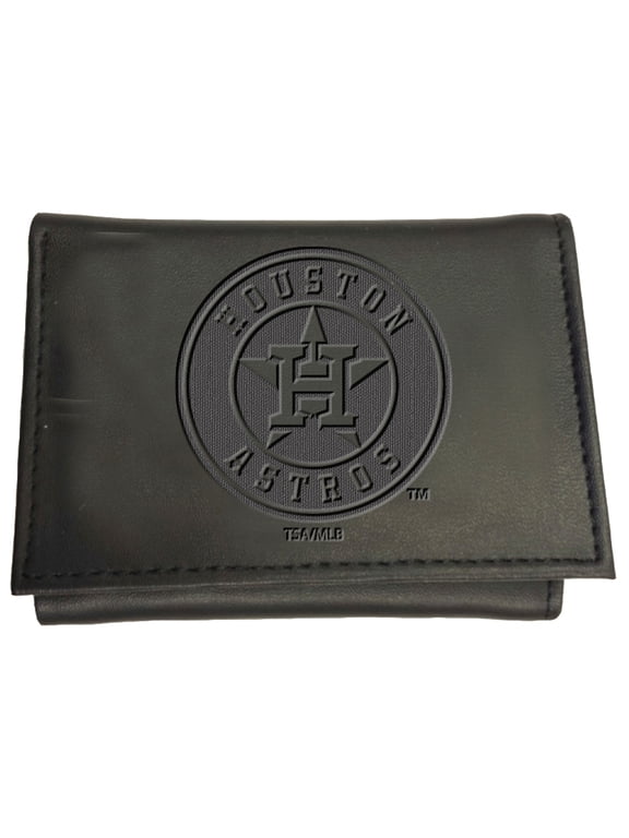 Black Houston Astros Hybrid Tri-Fold Wallet