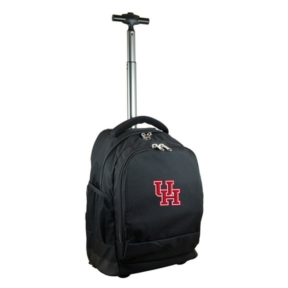Black Houston Cougars 19'' Premium Wheeled Backpack