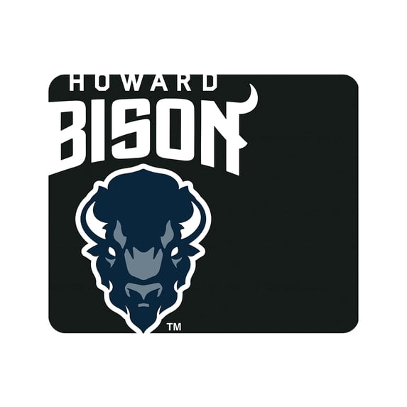 Black Howard Bison Oversized Logo Mouse Pad