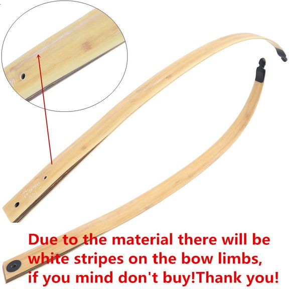 Black Hunter 60" Archery Recurve Bowlimbs -25 Lbs