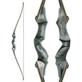 thumbnail image 1 of Black Hunter Takedown Longbow  60" Wooden Archery Bow Hunting Bow  RH/LH for Beginner Training Practice 20-60lb（RH-55lbs）, 1 of 9