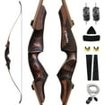 Black Hunter Takedown Recurve Bow 60 Inch Right Hand Archery Bow 20