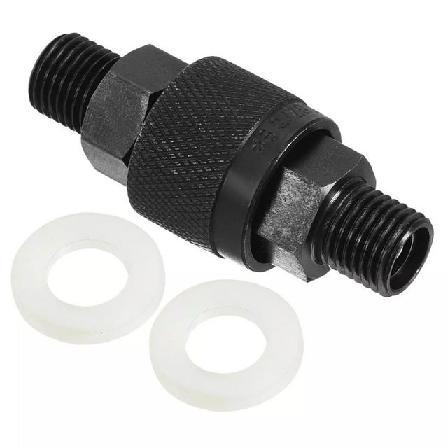 Black Hydraulic Quick Connect Coupler Set M14x1.5mm Male Pipe Fitting