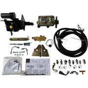 Black Hydro Boost Power Brake Booster Firewall Mount Proportioning Valve and Rubber Hose Kit, For 1970-1980 Chevy Camaro