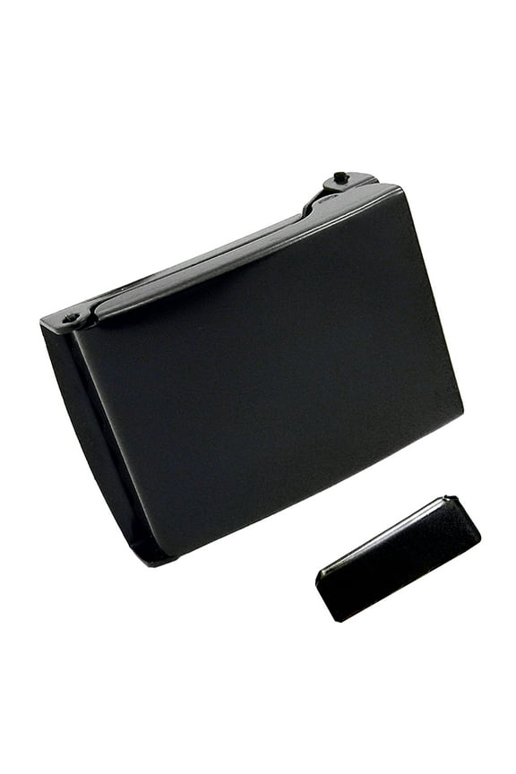 Black Hypoallergenic Military Flip Top Buckle 1.25" Width