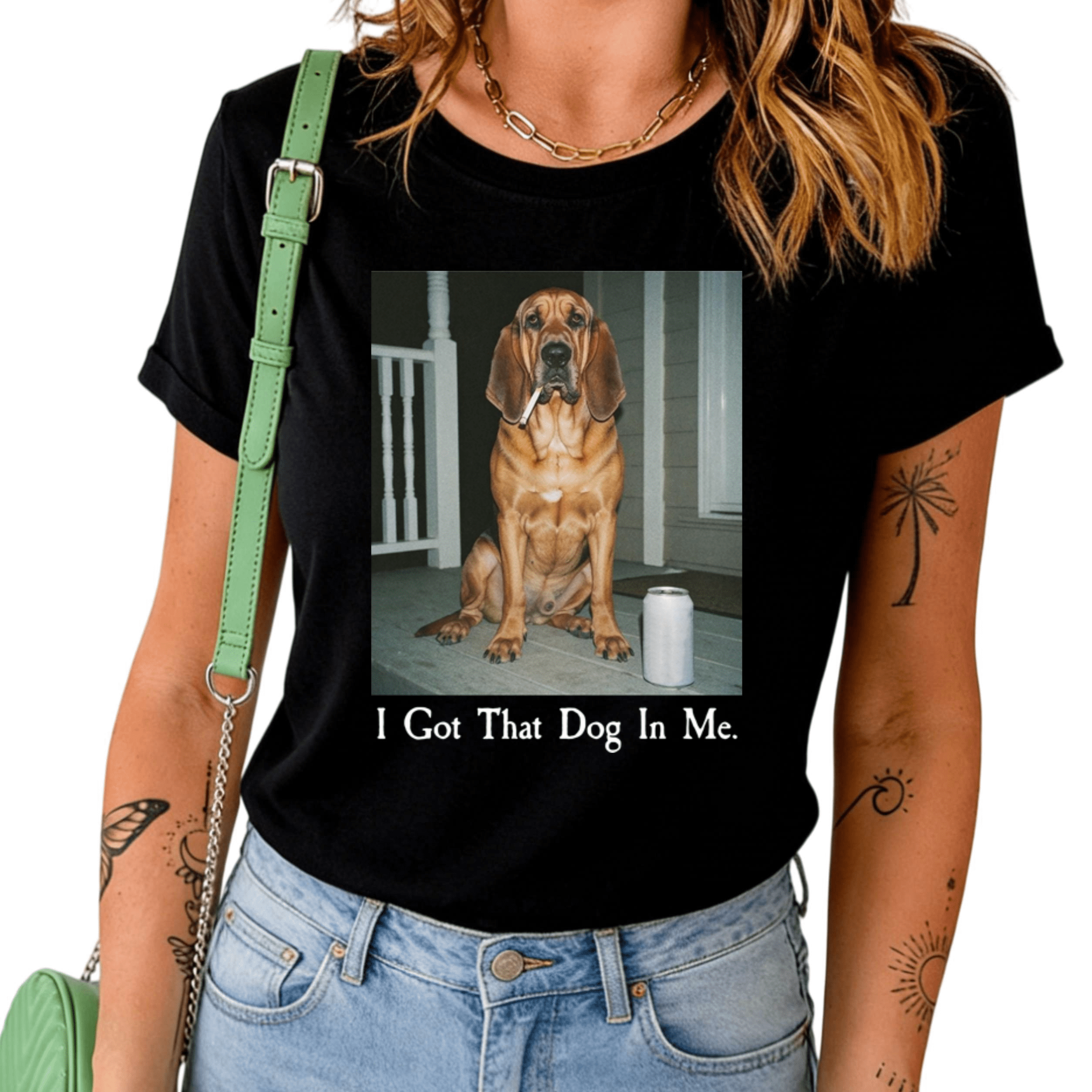 Black I Got That Dog In Me Funny Dog Meme Graphic Print Tshirt Graphic ...