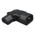 thumbnail image 1 of Black IEC320 C13 to C14 Convert Connector Male to Female Power Cord Plug Adapter Socket, 1 of 8