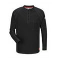 thumbnail image 1 of Black IQ Long Sleeve Henley, 1 of 1