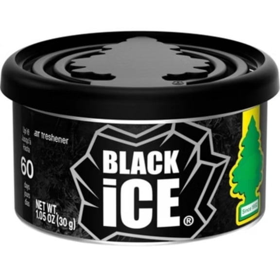 Black Ice Fiber Can Air Freshener: Car Freshener, Adjustable Fragrance, Non-Powered, 1.05 oz