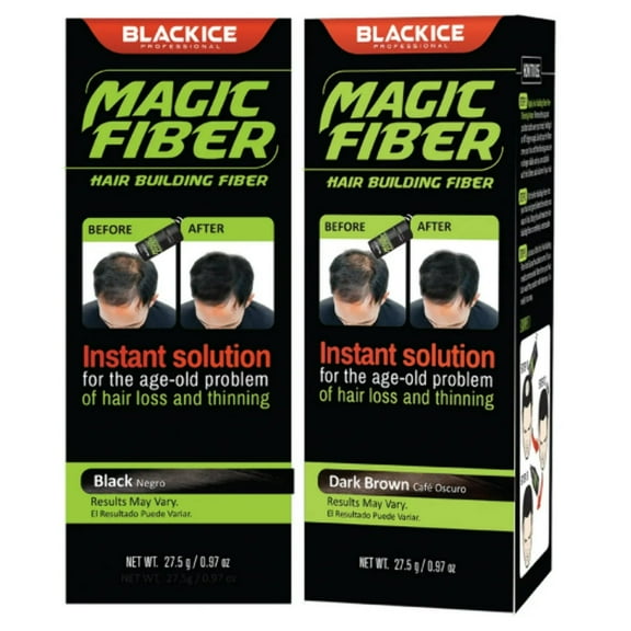 Black Ice Magic Hair Building Fibers Pack of 3