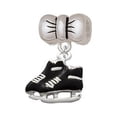 thumbnail image 1 of Black Ice Skates - Bow Charm Bead, 1 of 1