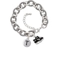 thumbnail image 1 of Black Ice Skates -T- Pebble Initial Diana Bracelet, 1 of 1