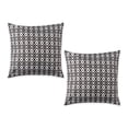 thumbnail image 1 of Black Ikat Outdoor Pillow Cover 18x18 (Set of 2), 1 of 3