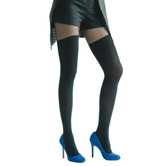 Black Illusion Thigh High for Women