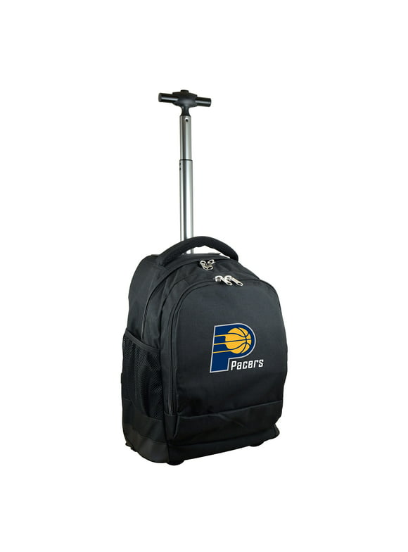 Black Indiana Pacers 19'' Premium Wheeled Backpack