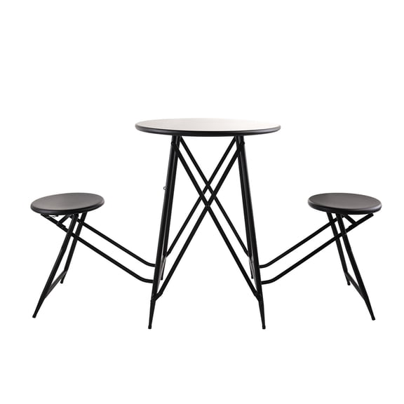 Black Industrial Design Table and Seating - Beautify Your Space