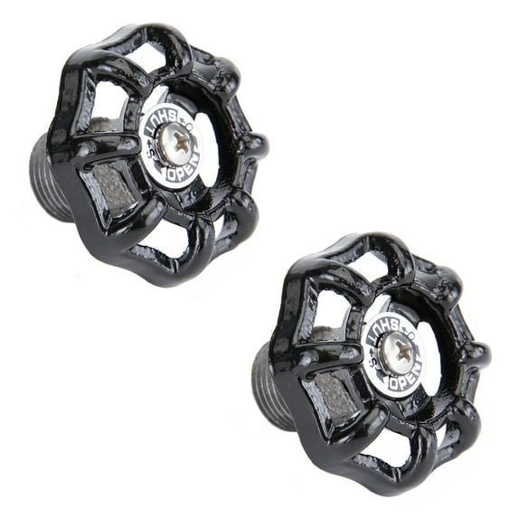 Black Industrial Spigot with Plug (2-Pack)