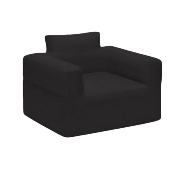Black Inflatable Camping Sofa with Quick Inflation and Portable Design for Outdoor and Travel