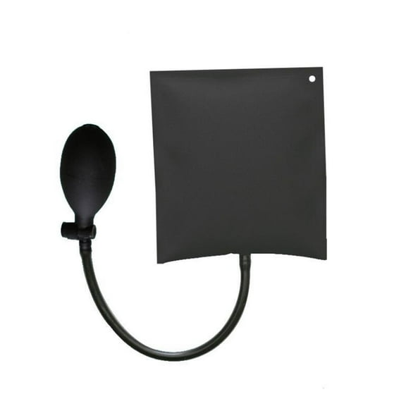 Black Inflatable Car Pump Wedge Bag - Soft for Door/Window/Lock Alignment, Easy to Inflate & Deflate