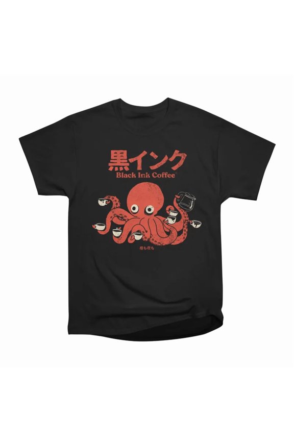 Black Ink Coffee T-Shirt Tee Gift For Him Merch For Her Apparel For Friend