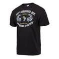 thumbnail image 1 of Black Ink Distressed 101st Airborne Division Screaming Eagles T-Shirt, Black, 1 of 1