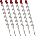 thumbnail image 1 of Black Ink Refills (6pcs), Replaceable Ballpoint Pen Refills, 1mm Medium Tip, 1 of 8