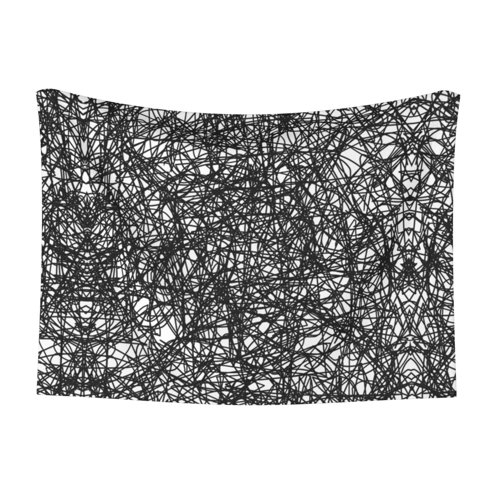 Black Ink Scribbles Dog Blanket Soft Warm Flannel Cat Blanket Great Pet Throw for Cats Puppy Small Medium Large Dog