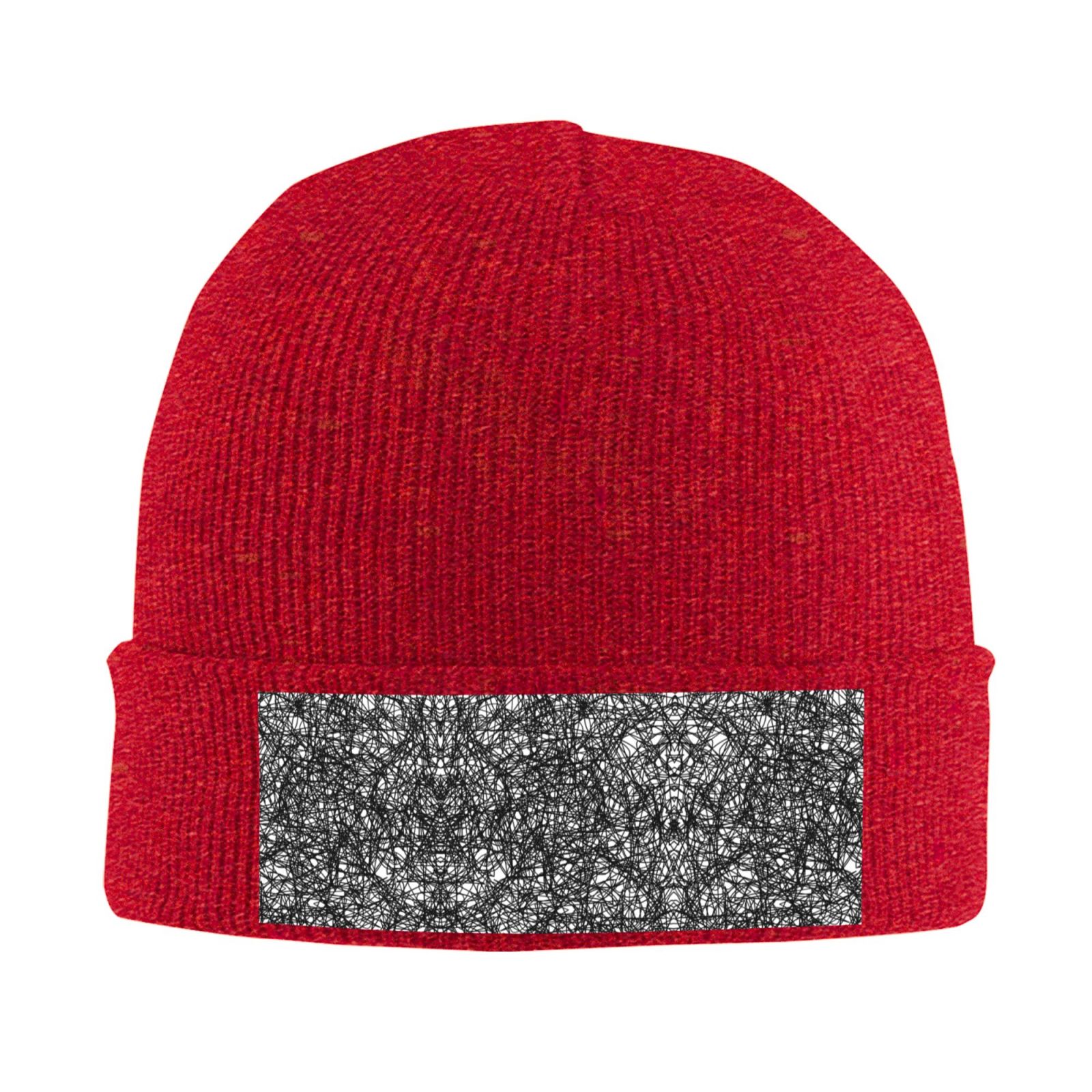 Cozy Red and Black Knit Beanie Buffalo Plaid Hat – Moxy Boutique main image 4