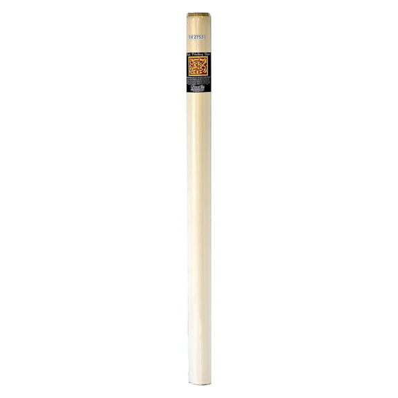 Black Ink Thai Mulberry Block Printing Paper Roll, 37" x 32 1/2', Unbleached White