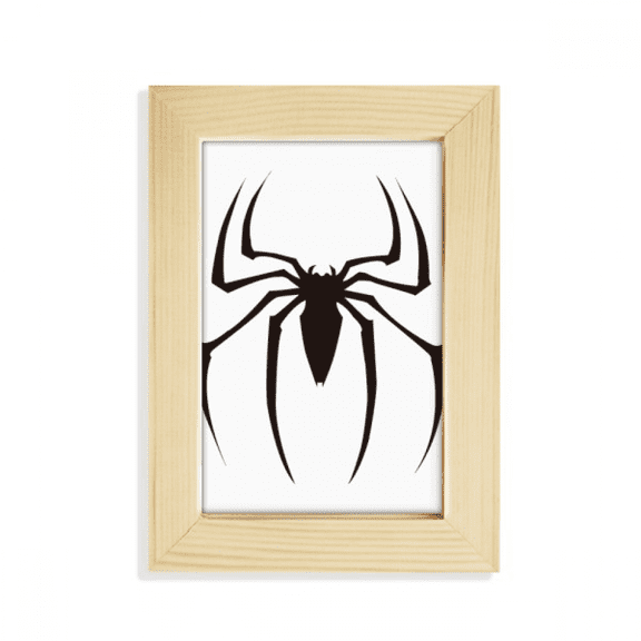 Black Insect Spider Illustration Pattern Desktop Display Photo Frame Picture Art Painting 5x7 inch